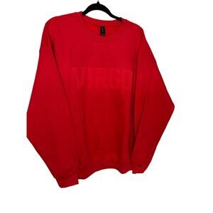 Large Red Virgo Sweatshirt